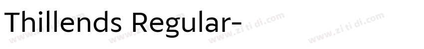 Thillends Regular字体转换